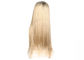 সিন্থেটিক ফাইবার রঙের চুল Wigs, 130% ঘনত্ব কালো ব্লন্ড মিশ্র রঙ Wigs সরবরাহকারী